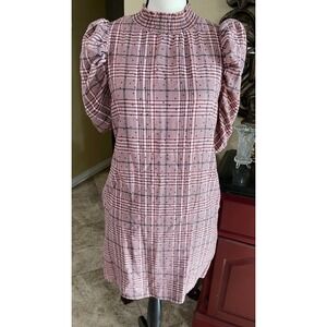 GB Womens/Junior White Mini Dress Size Small Puffed Sleeves‎ size small